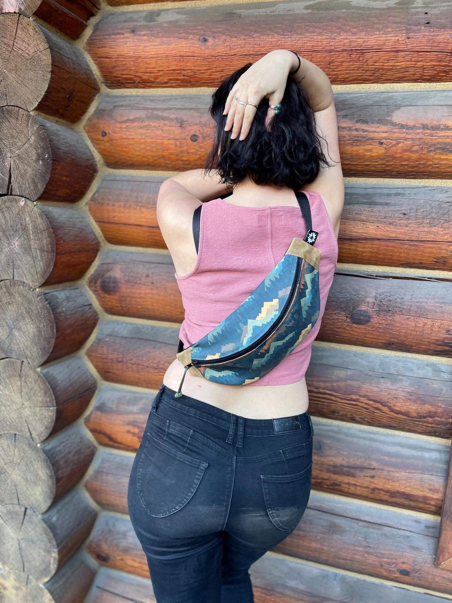 Nature Colors Waxed Canvas Sling Bag | Handmade in the USA | Plus Sized Belts Available