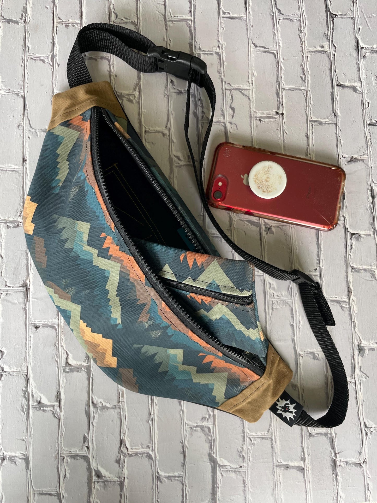 Nature Colors Waxed Canvas Sling Bag | Handmade in the USA | Plus Sized Belts Available