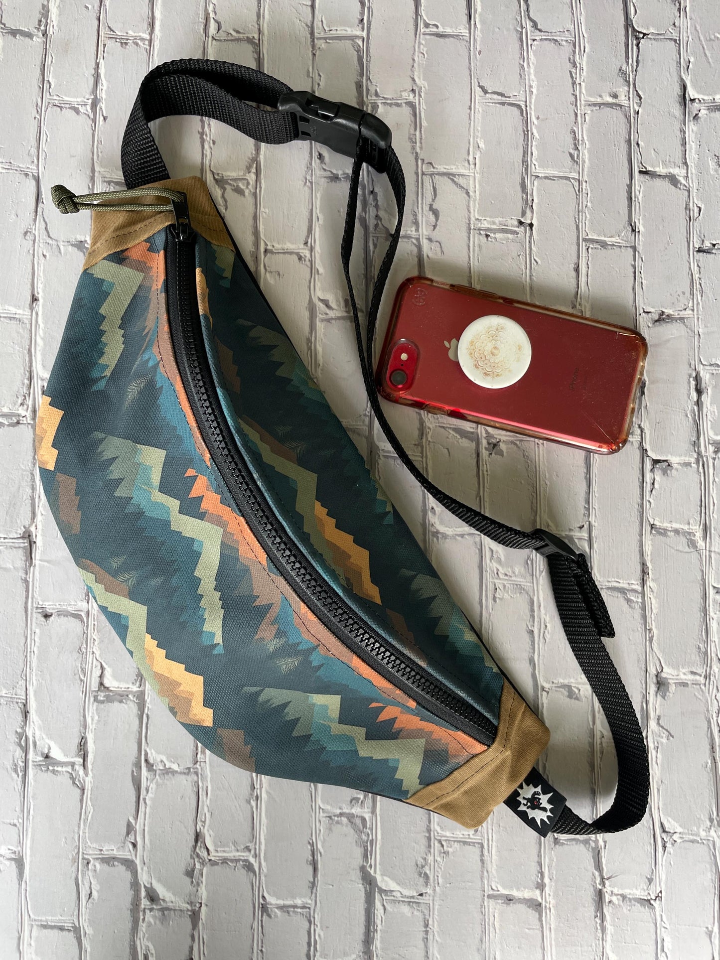 Nature Colors Waxed Canvas Sling Bag | Handmade in the USA | Plus Sized Belts Available