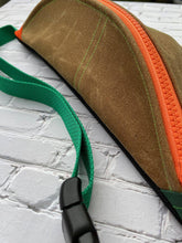 Load image into Gallery viewer, Brown Waxed Canvas Sling Bag
