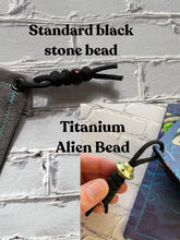 Load image into Gallery viewer, Alien Octopus | Handkerchief for Every Day Carry | EDC Gear | Hank For EDC Organizer Pouch | Paracord | Invasion Abduction Titanium Bead
