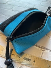Load image into Gallery viewer, Otter Tex and Velcro Mini Pouch- Blue with Velcro Options
