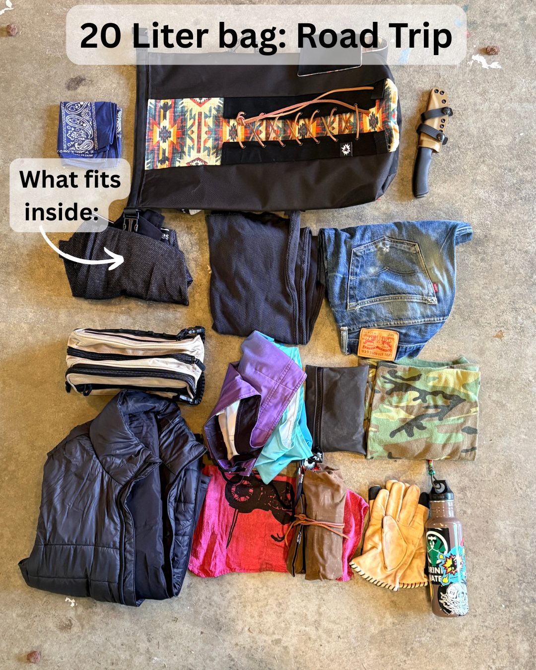 Custom Bridle Print Sissy Bar Bag