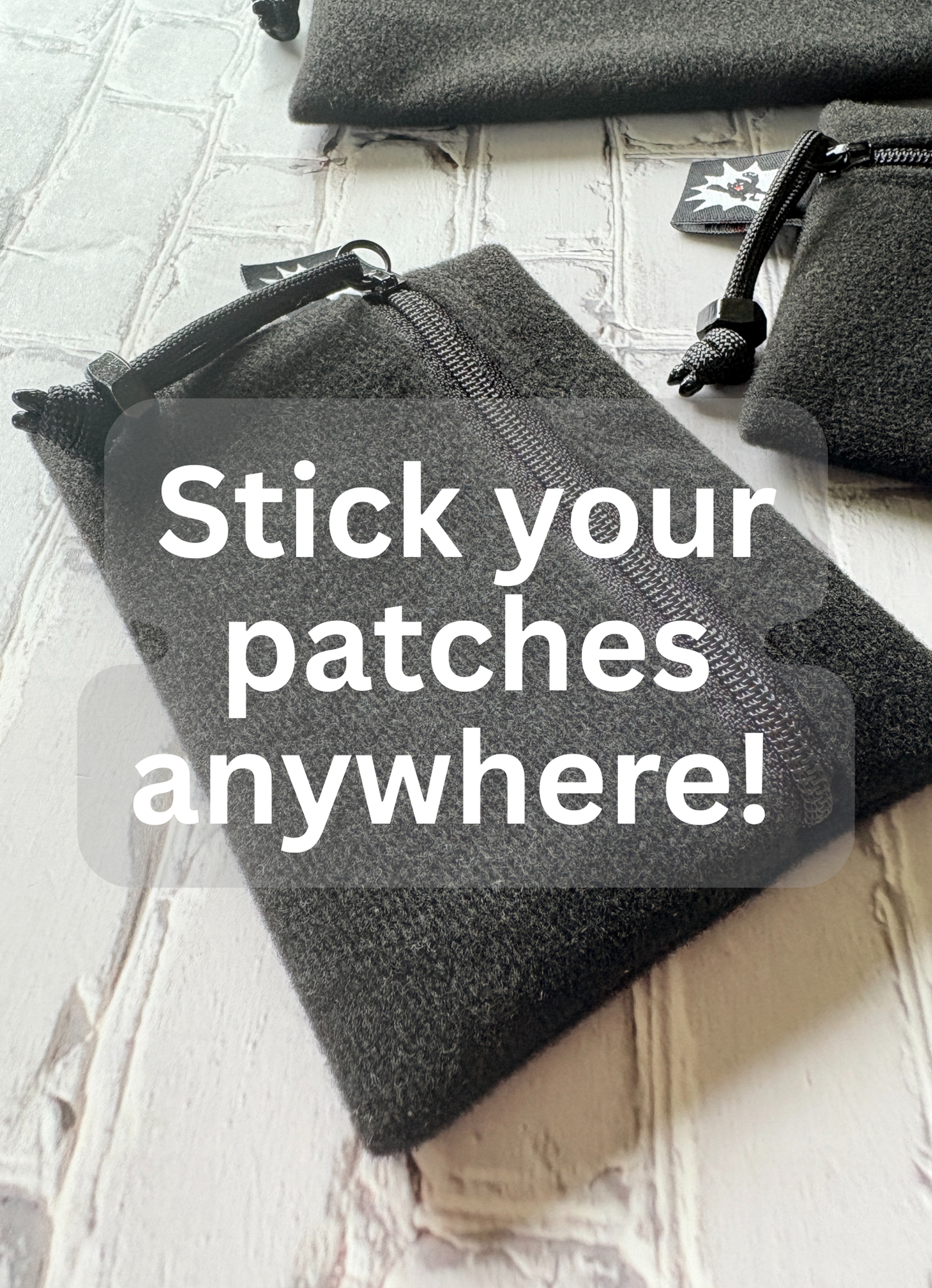 VeI-cro Loop Mini EDC Zipper Pouch