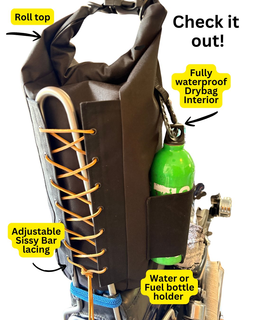 Attack Cat Bags Sissy Bar Bag