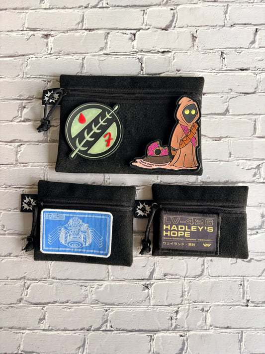 VeI-cro Loop Mini EDC Zipper Pouch