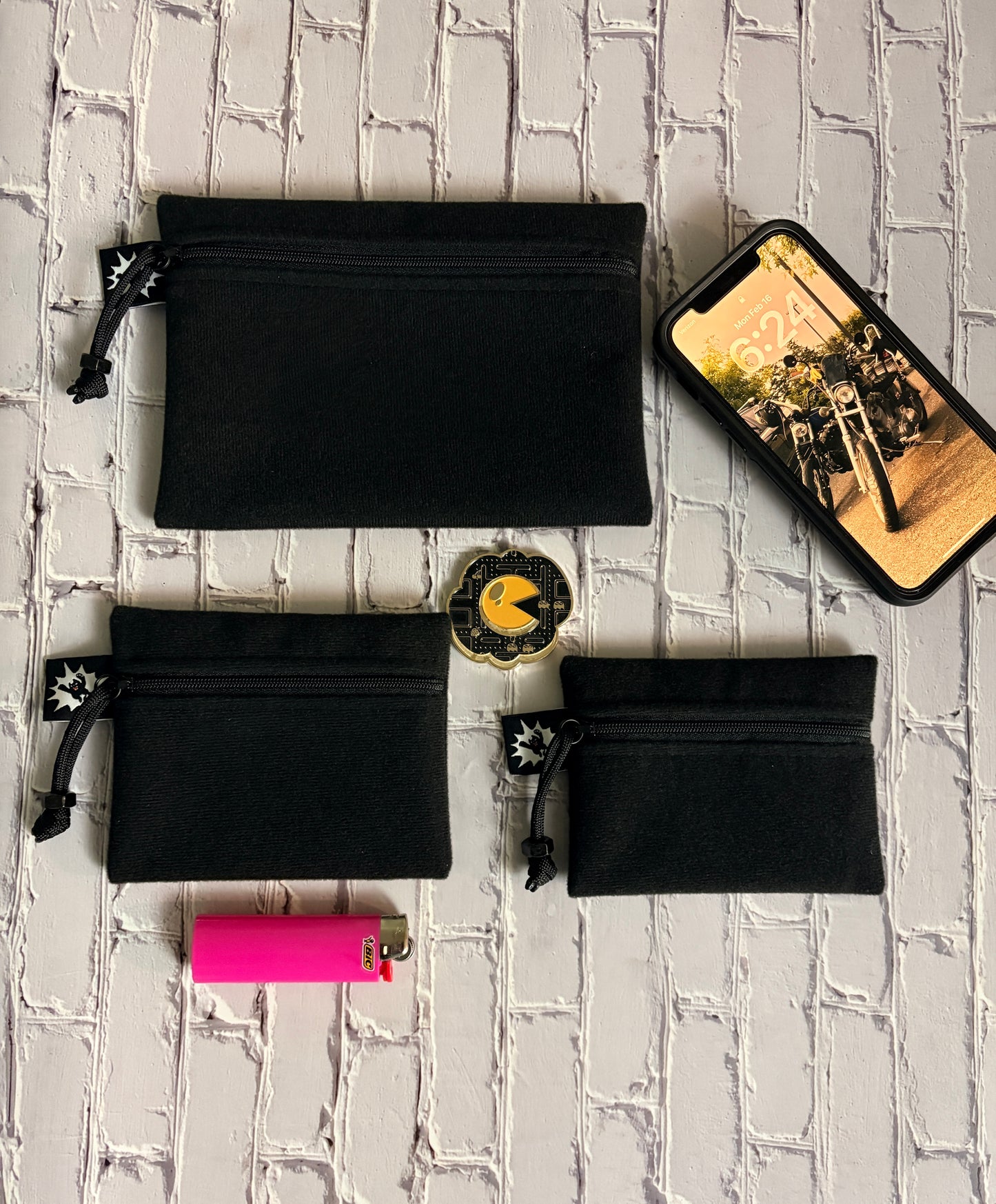 VeI-cro Loop Mini EDC Zipper Pouch