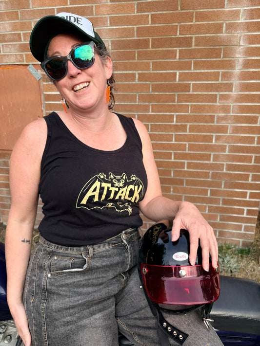 ATTACK! Cat Ladies Flowy Tank