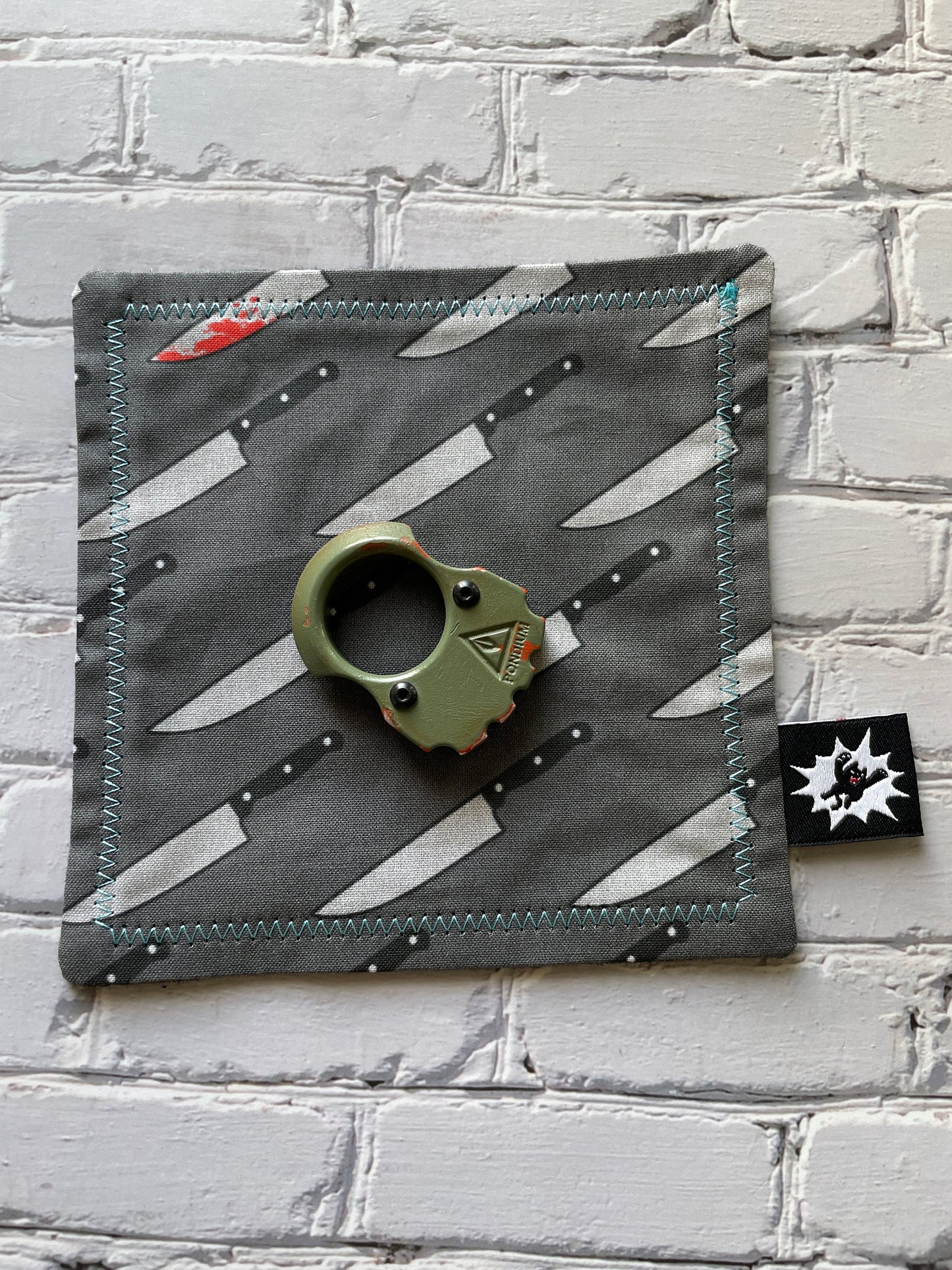 EDC Hank | Handkerchief for Every Day Carry | EDC Gear | Hank For EDC Organizer Pouch | Halloween | Paracord | Horror Knife Blood