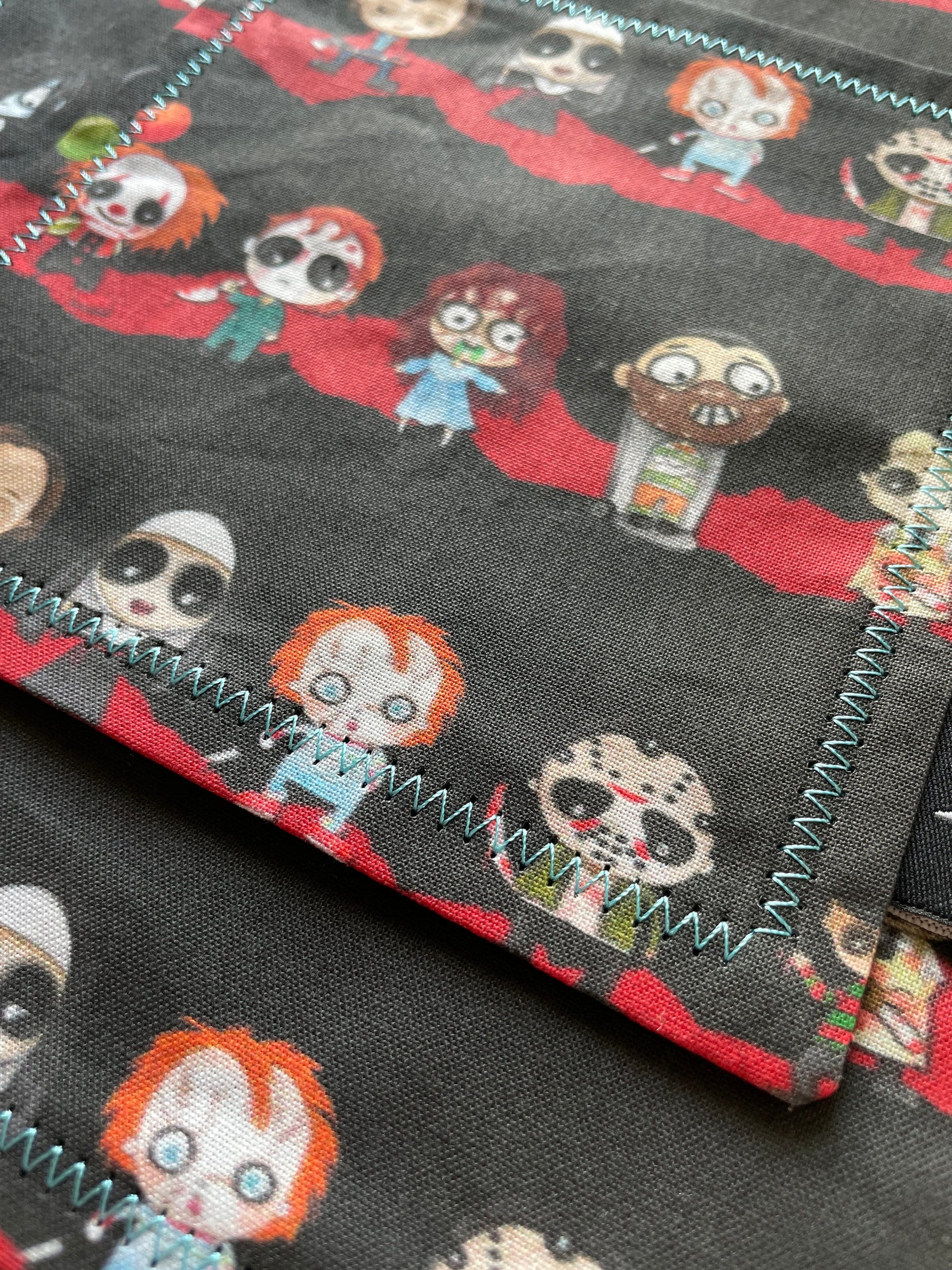 EDC Hank | Handkerchief for Every Day Carry | EDC Gear | Hank For EDC Organizer Pouch | Horror Movie | Paracord | Monster Murder Babes