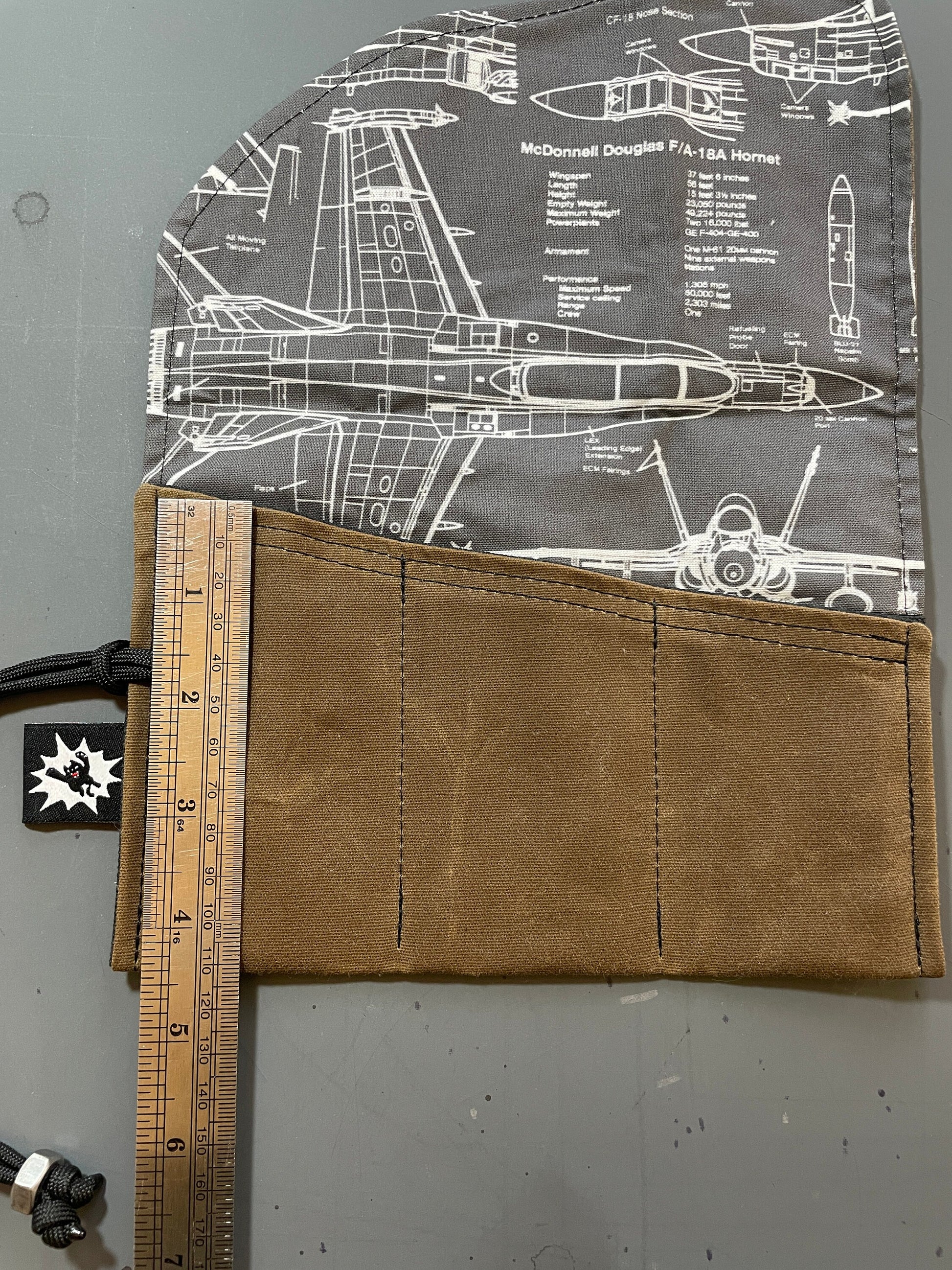 EDC Tool Roll | Waxed Canvas Pouch | Every Day Carry Gear Bag | Pocket Organizer | Knife Roll | Pocket Dump Display Hank | Custom Three Pack