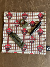Load image into Gallery viewer, EDC Hank | Handkerchief Every Day Carry | EDC Gear | Hank For EDC Organizer Pouch | Cloth Tray | Flannel or Micro Fiber | Demon Devil Plaid
