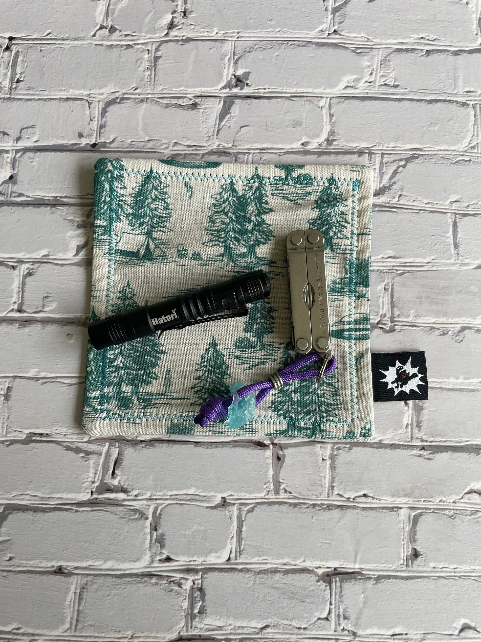 EDC Hank | Handkerchief for Every Day Carry | EDC Gear | Hank For EDC Organizer Pouch | Tent Camping Forest | Paracord | Ufo Abduction