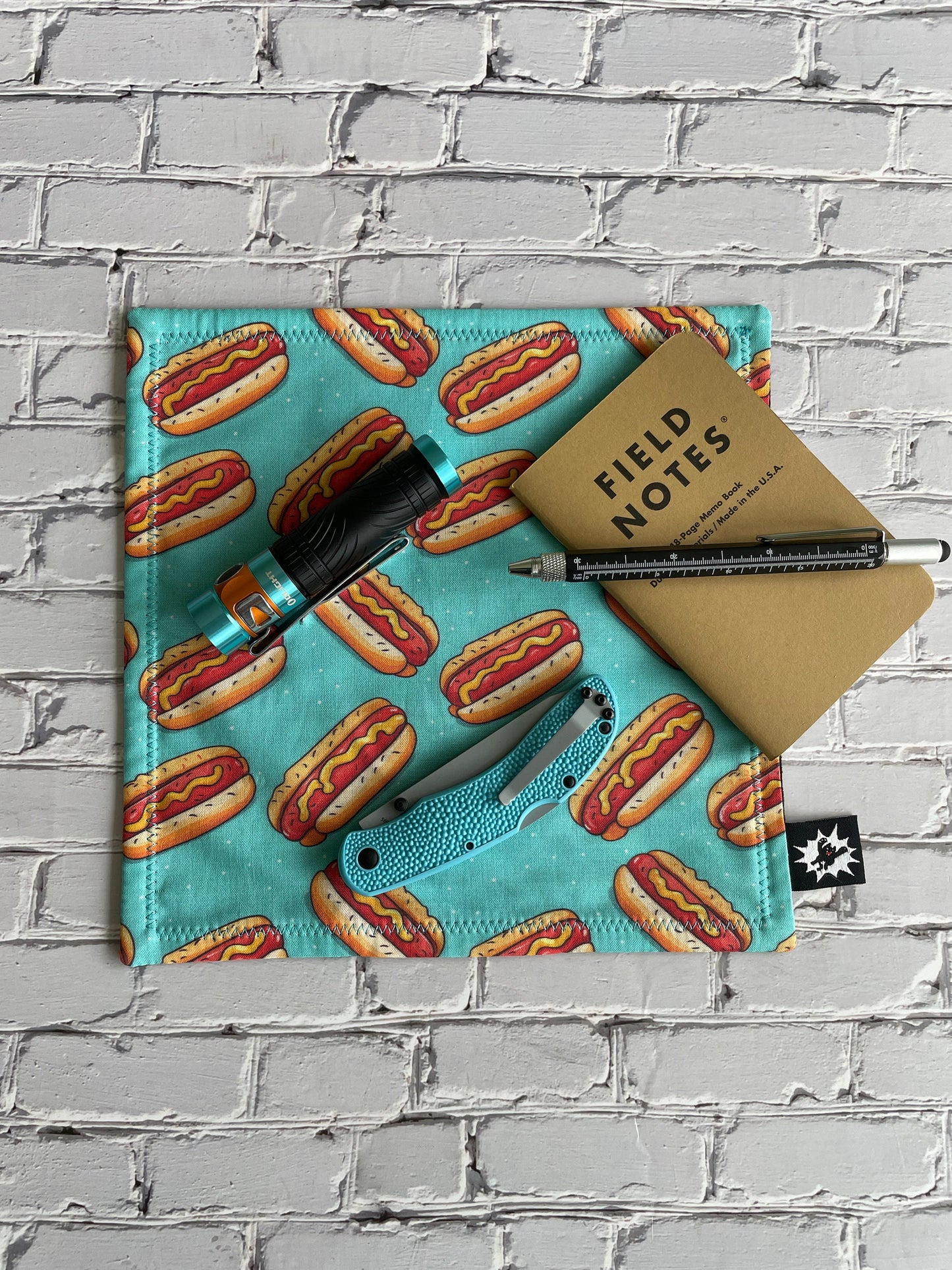 EDC Hank | Handkerchief for Every Day Carry | EDC Gear | Hank For EDC Organizer Pouch | Paracord | Weiner Warrior | Knife Tray | Hot Dog