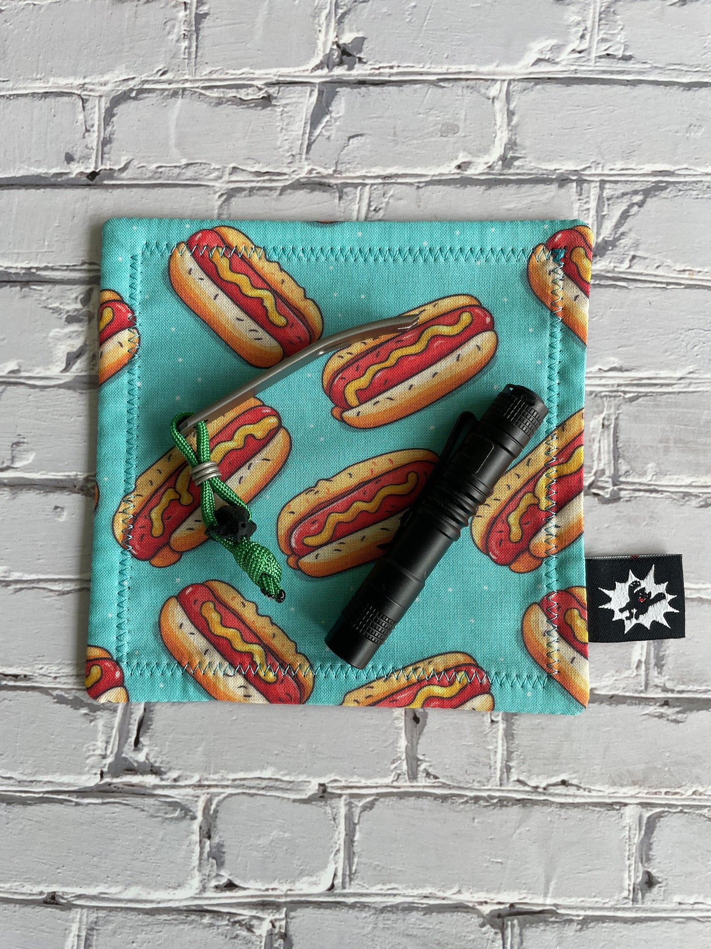 EDC Hank | Handkerchief for Every Day Carry | EDC Gear | Hank For EDC Organizer Pouch | Paracord | Weiner Warrior | Knife Tray | Hot Dog