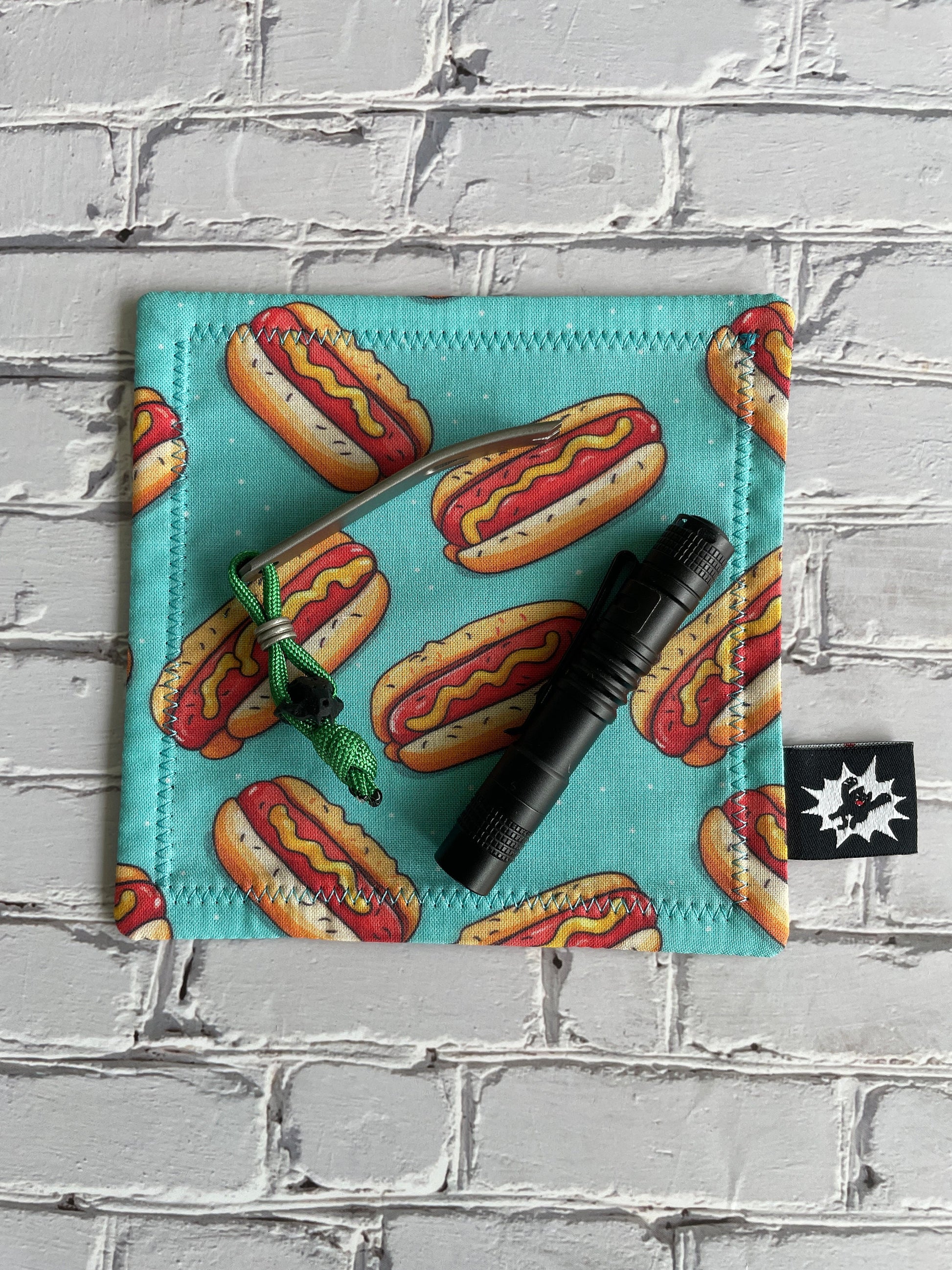 EDC Hank | Handkerchief for Every Day Carry | EDC Gear | Hank For EDC Organizer Pouch | Paracord | Weiner Warrior | Knife Tray | Hot Dog