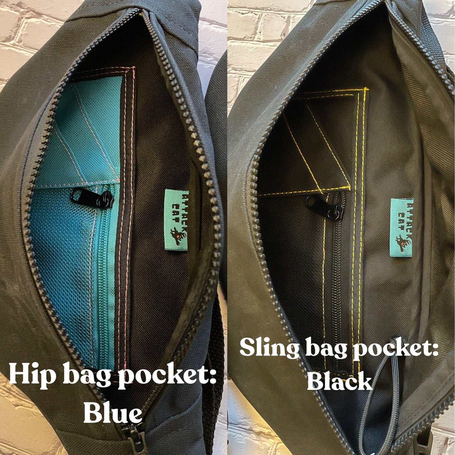 Bison Waxed Canvas Sling Bag | Mini Pouch Wallet Set | Plus Size Belts Available | Southwest Buffalo Americana Style