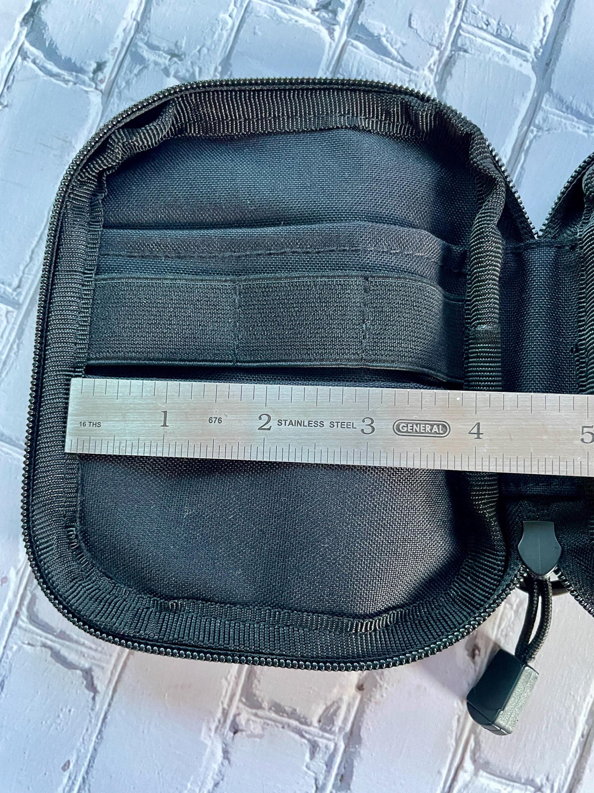 Loop Patch EDC Pocket Tool Organizer | Zipper Tactical Pouch | Canvas Knife Pouch with Divided Sections and Elastic Slots | Hank Vault Set