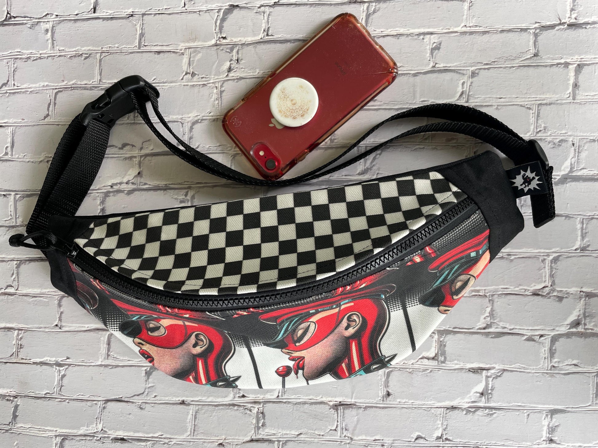 BDSM Dungeon Lady Waxed Canvas Sling Bag | Handmade in the USA | Plus Sized Belts Available