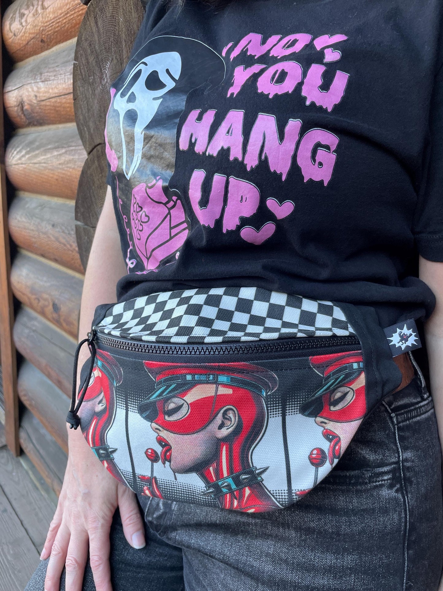 BDSM Dungeon Lady Waxed Canvas Sling Bag | Handmade in the USA | Plus Sized Belts Available