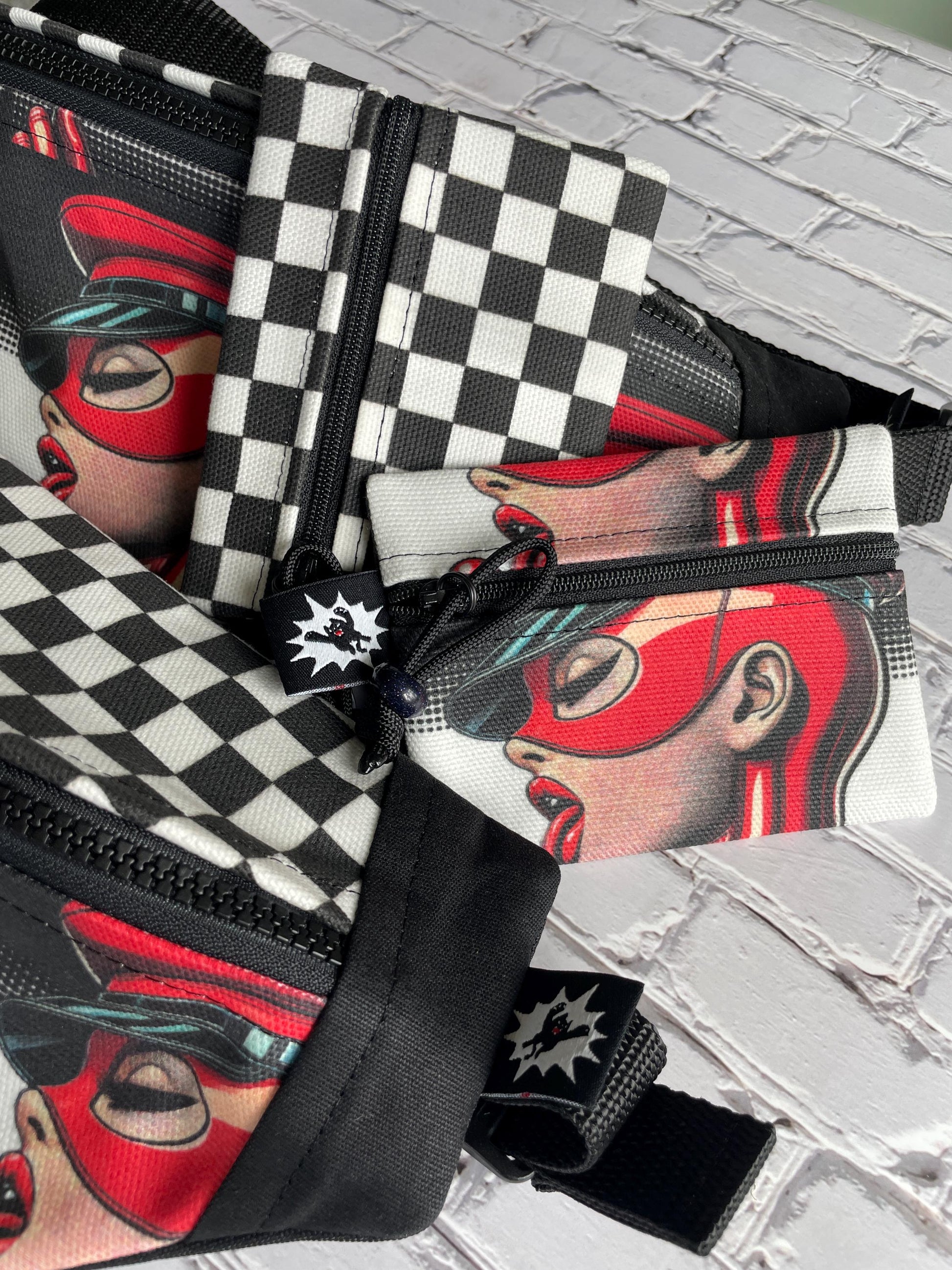 BDSM Dungeon Lady Waxed Canvas Sling Bag | Handmade in the USA | Plus Sized Belts Available