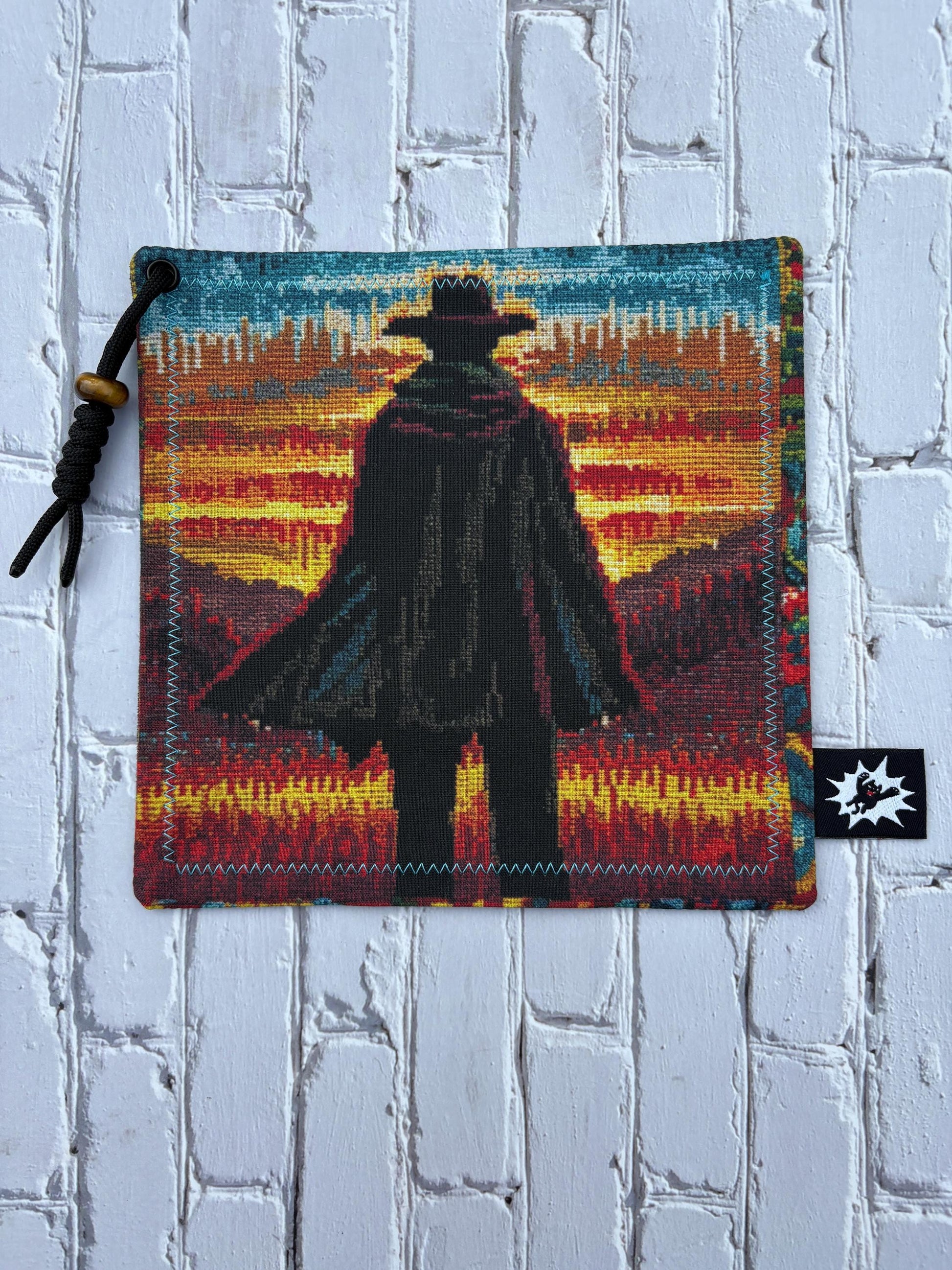 High Plains Drifter EDC Hank with Microfiber or Flannel Backing. Paracord for Style and Function Clean Screens, Tools, Glasses. Cowboy Style