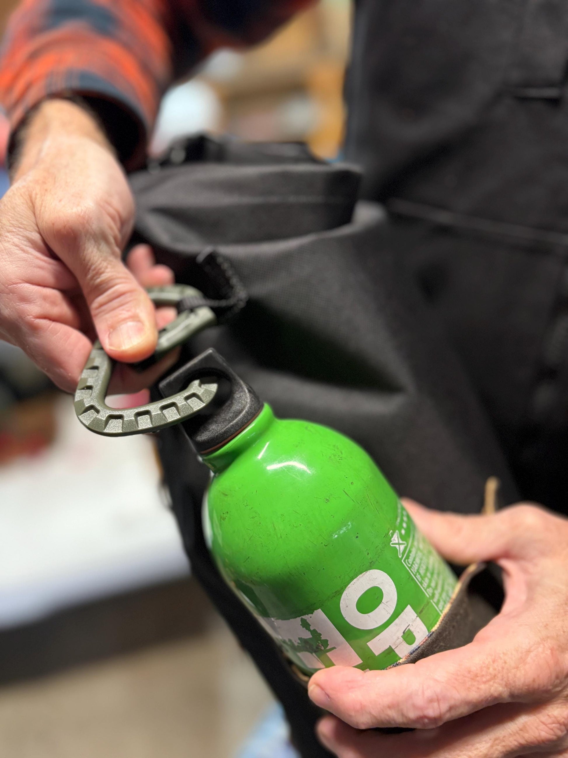 Attack Cat Bags Sissy Bar Bag – Waxed Canvas Roll Top Moto Bag with Leather Lace Back | Custom Prints | Motorcycle Gear Sack (10L)