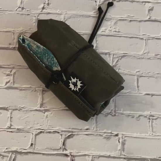 EDC Tool Roll | Waxed Canvas Pouch |Every Day Carry Gear Bag |Pocket Organizer | EDC Knife Roll | Pocket Dump Display Hank |Squatch Six Pack