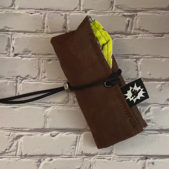 EDC Tool Roll | Waxed Canvas Pouch | Every Day Carry Gear Bag | Pocket Organizer | Knife Roll | Pocket Dump Display Hank | Custom Three Pack