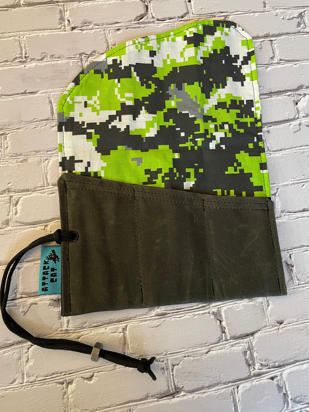 Zombie Camo Waxed Canvas Tool Roll