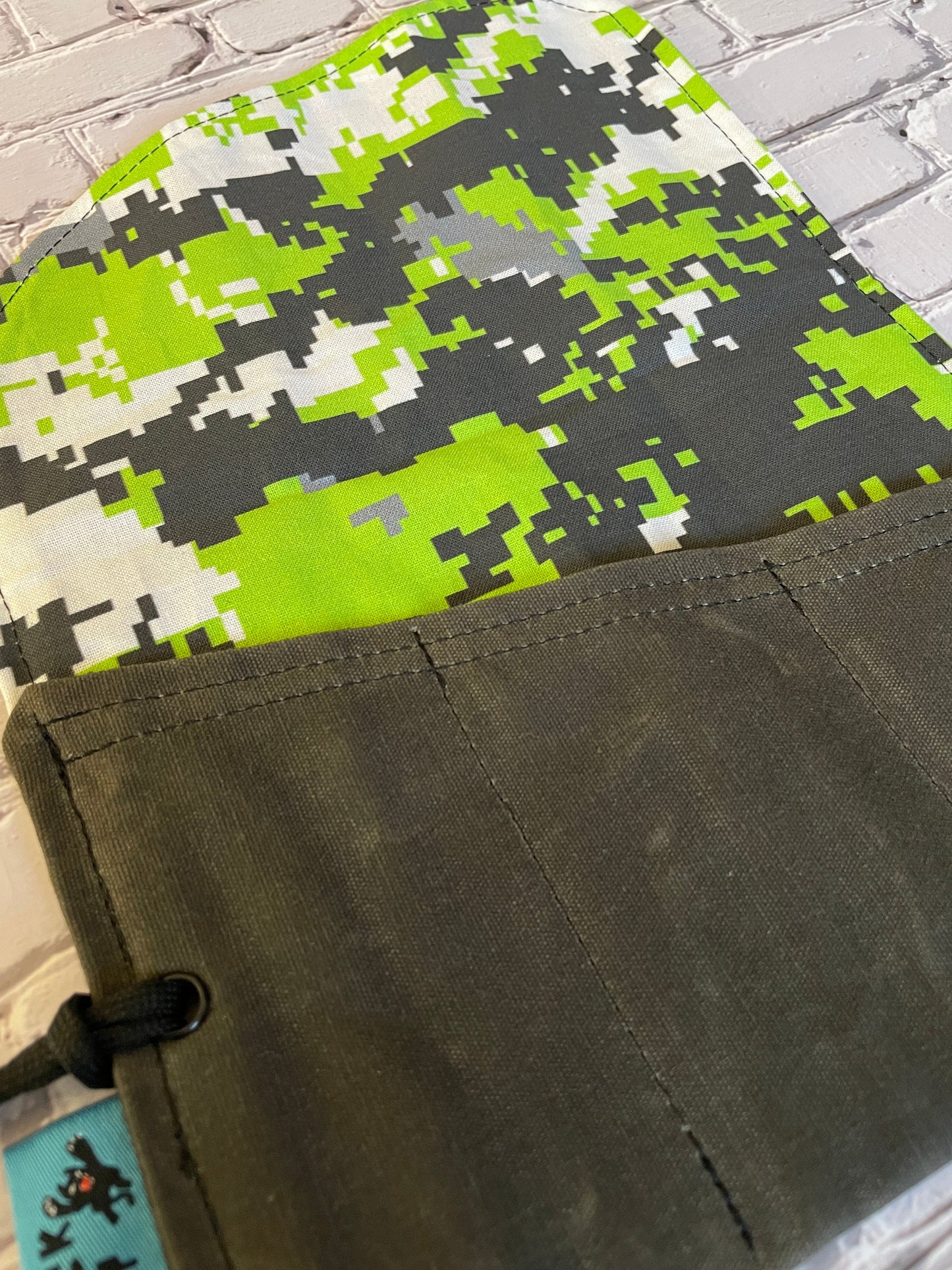 Zombie Camo Waxed Canvas Tool Roll