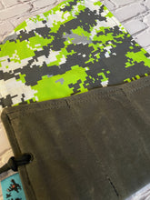 Load image into Gallery viewer, Zombie Camo Waxed Canvas Tool Roll
