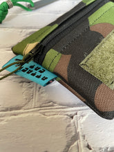 Load image into Gallery viewer, Otter Tex and Velcro Mini Pouch- Camo with OD Green Velcro
