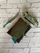 Load image into Gallery viewer, Otter Tex and Velcro Mini Pouch- Camo with OD Green Velcro
