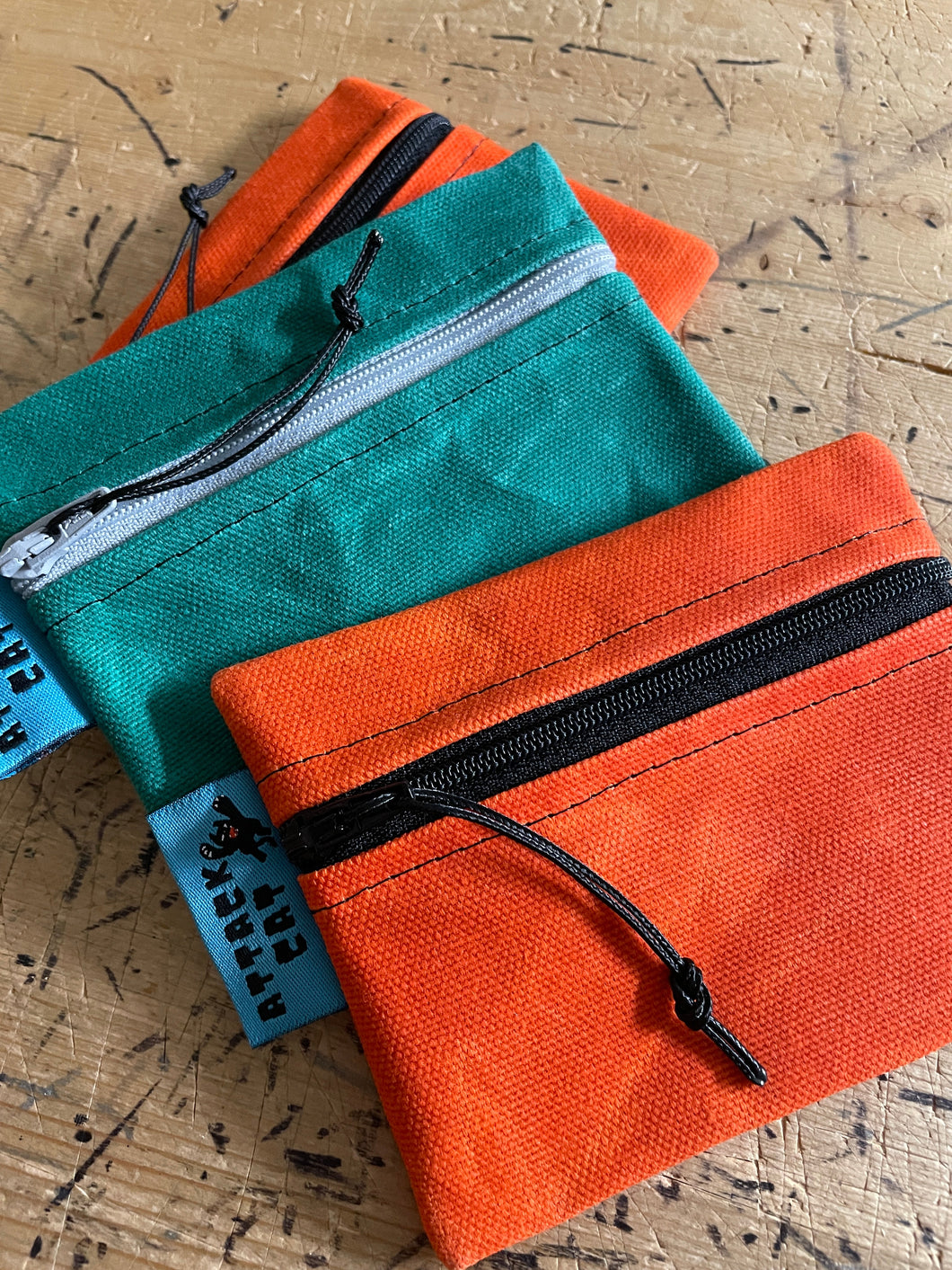 House Waxed Canvas Mini Pouch