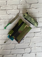 Load image into Gallery viewer, Otter Tex and Velcro Mini Pouch- Camo with OD Green Velcro
