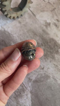 Load and play video in Gallery viewer, Gorilla EDC Knife Paracord Bead | Brass Paracord Bead | EDC Gear | Everyday Carry | Hank Bead | Large Hole Bead | Black Bronze Cigar Knife
