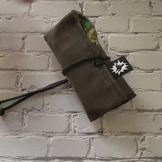 Green Camo Tool Roll