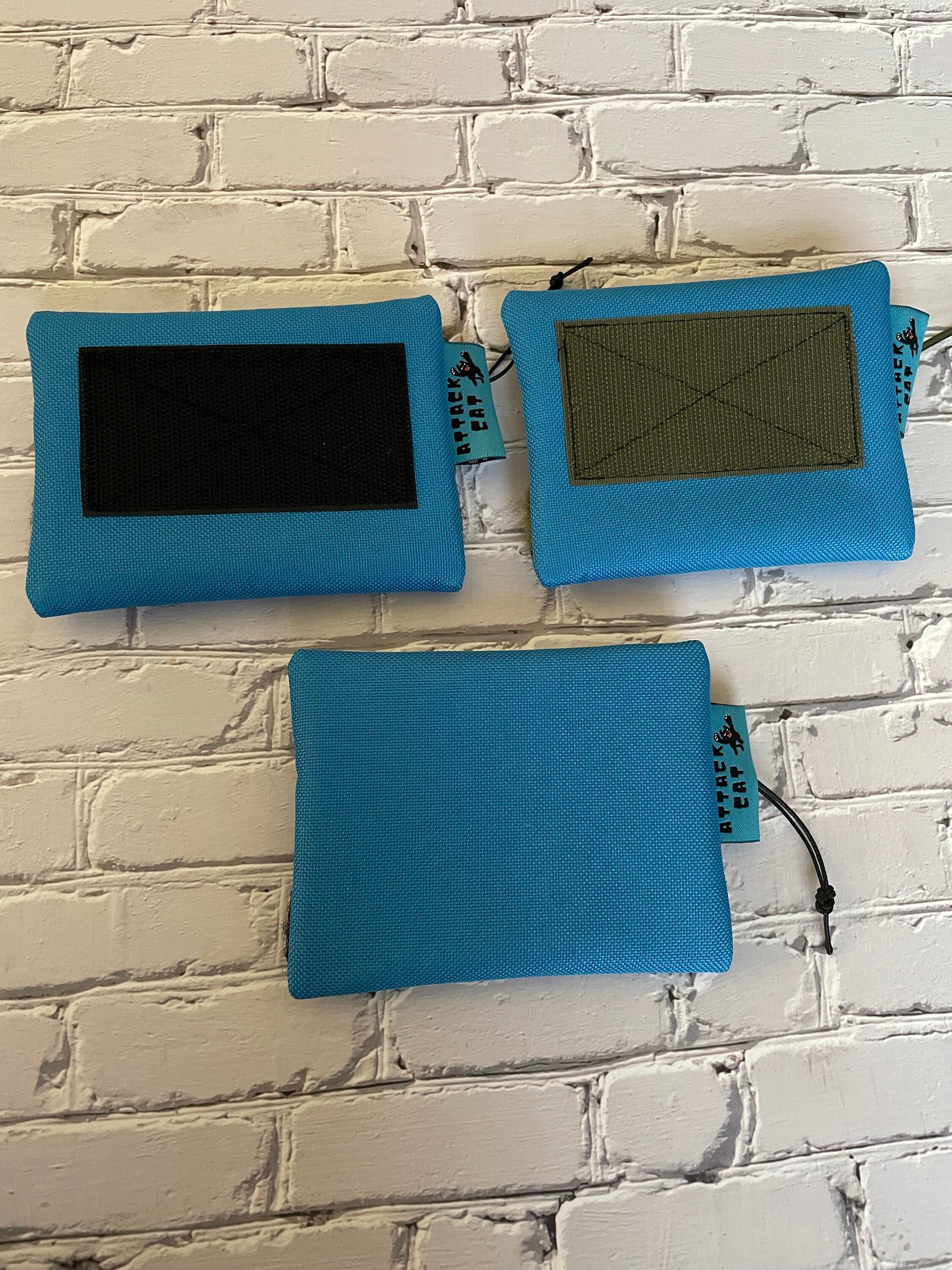 Otter Tex and Velcro Mini Pouch- Blue with Velcro Options