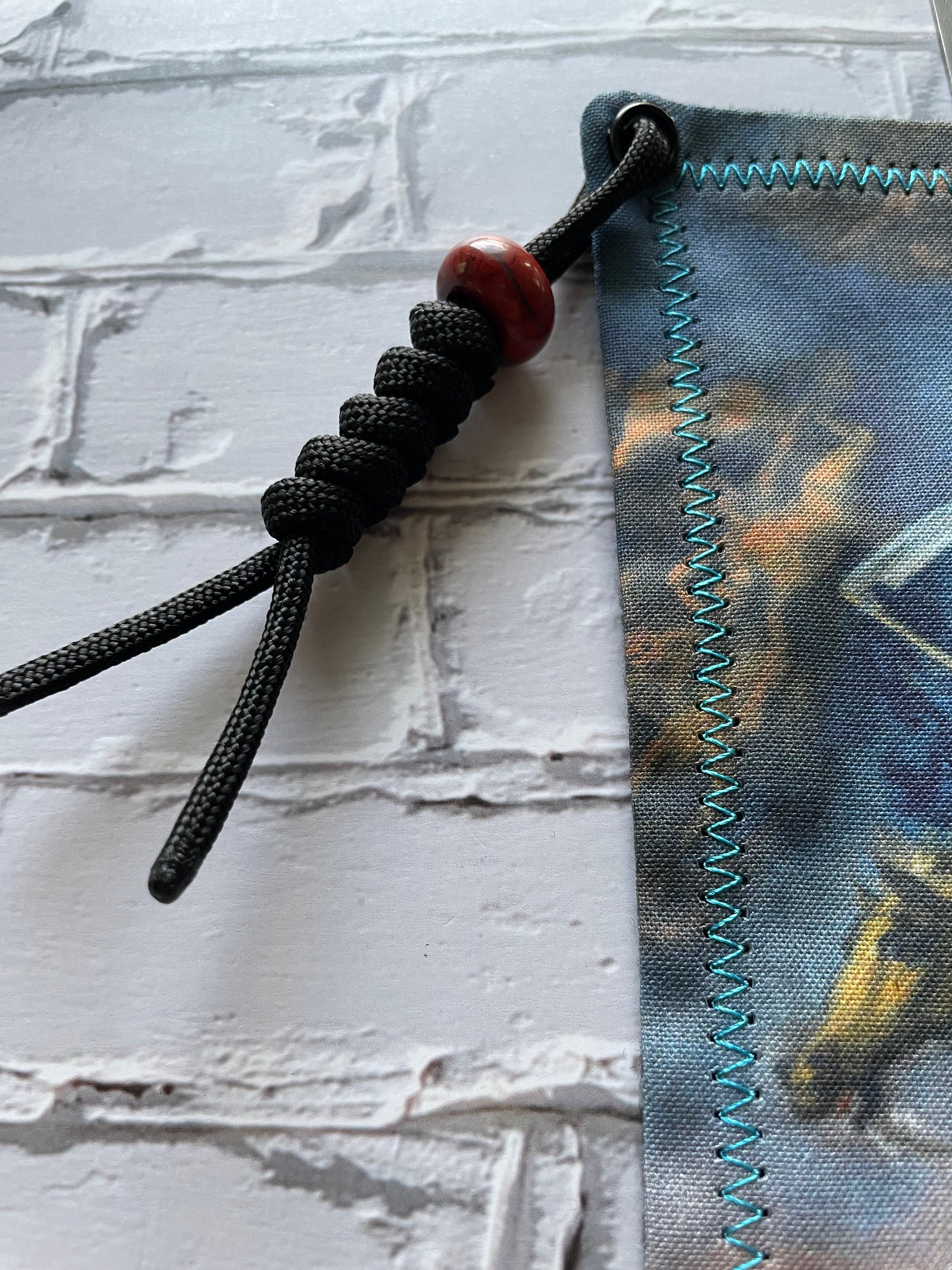 EDC Hank Limited Edition | EDC Gear Hankerchief | Hank for Bag, Pouch, Or Tray | Grim Reaper Angels | Death Rides Pale Horse |Everyday Carry