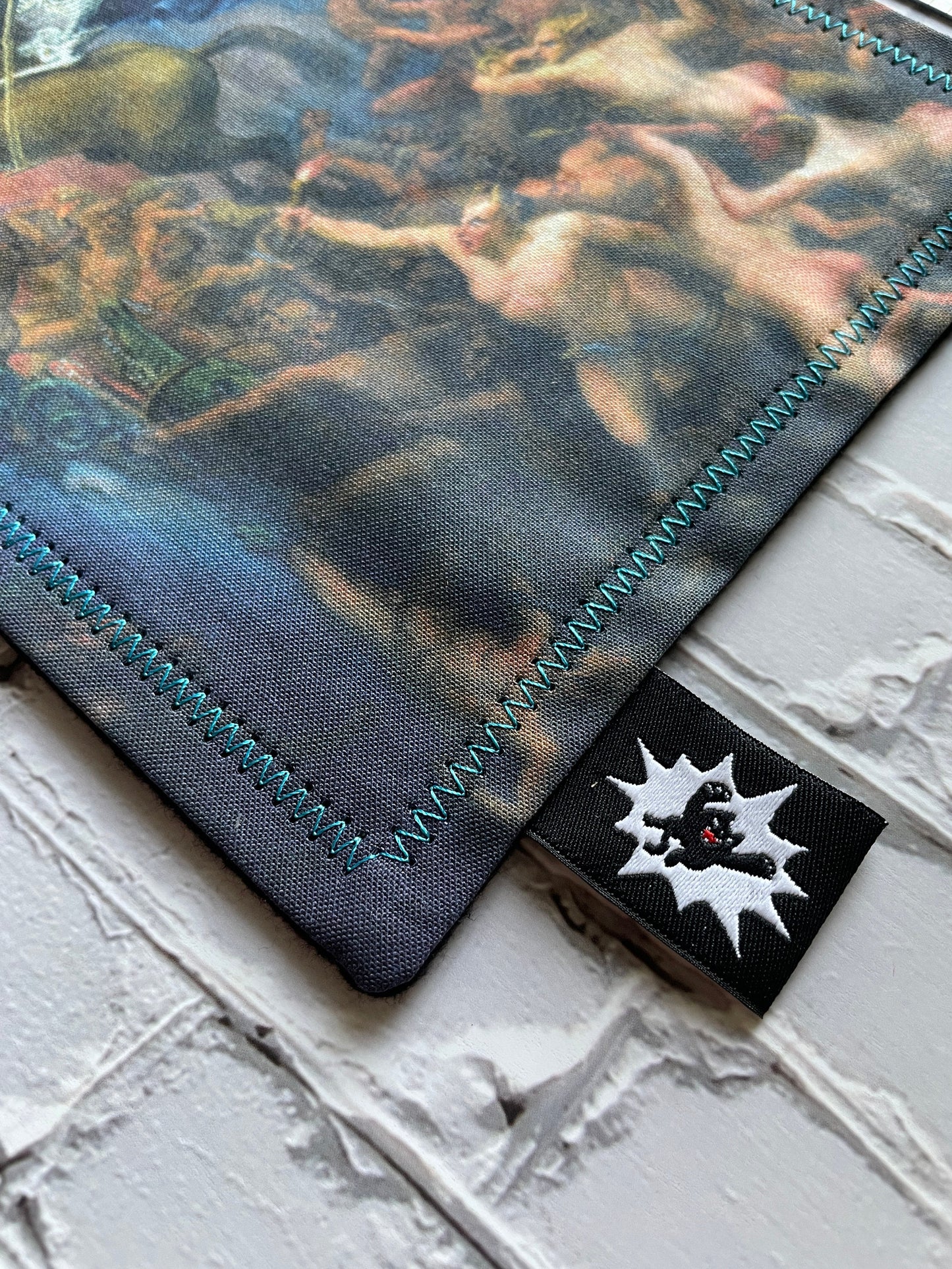 EDC Hank Limited Edition | EDC Gear Hankerchief | Hank for Bag, Pouch, Or Tray | Grim Reaper Angels | Death Rides Pale Horse |Everyday Carry