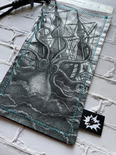 Load image into Gallery viewer, EDC Hank Limited Edition | EDC Gear Hankerchief | Hank for Bag, Pouch, Or Tray | Kraken Nautical Ship |  Everyday Carry Handkerchief
