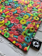 Load image into Gallery viewer, EDC Hank | Handkerchief Every Day Carry | EDC Gear | Hank For Organizer Pouch | Cloth Tray | Micro Fiber | Fruit Loops Cereal Breakfast Club
