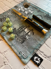 Load image into Gallery viewer, EDC Hank | Handkerchief for Every Day Carry | EDC Gear | Hank For EDC Organizer Pouch | Pirate Ship  | Paracord | Vintage Treasure Map
