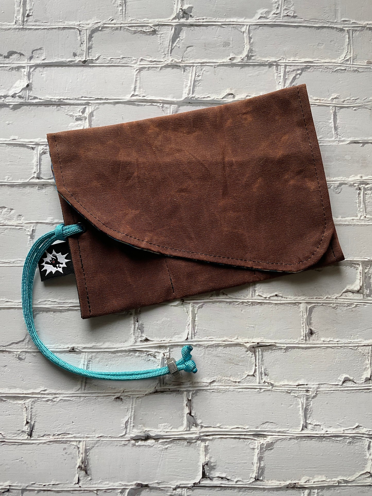 EDC Hank Set | Handkerchief for Every Day Carry |  Gear for EDC Organizer Pouch | Gift Set | Pocket Dump Combo Pack | Seigaiha Wave Blue