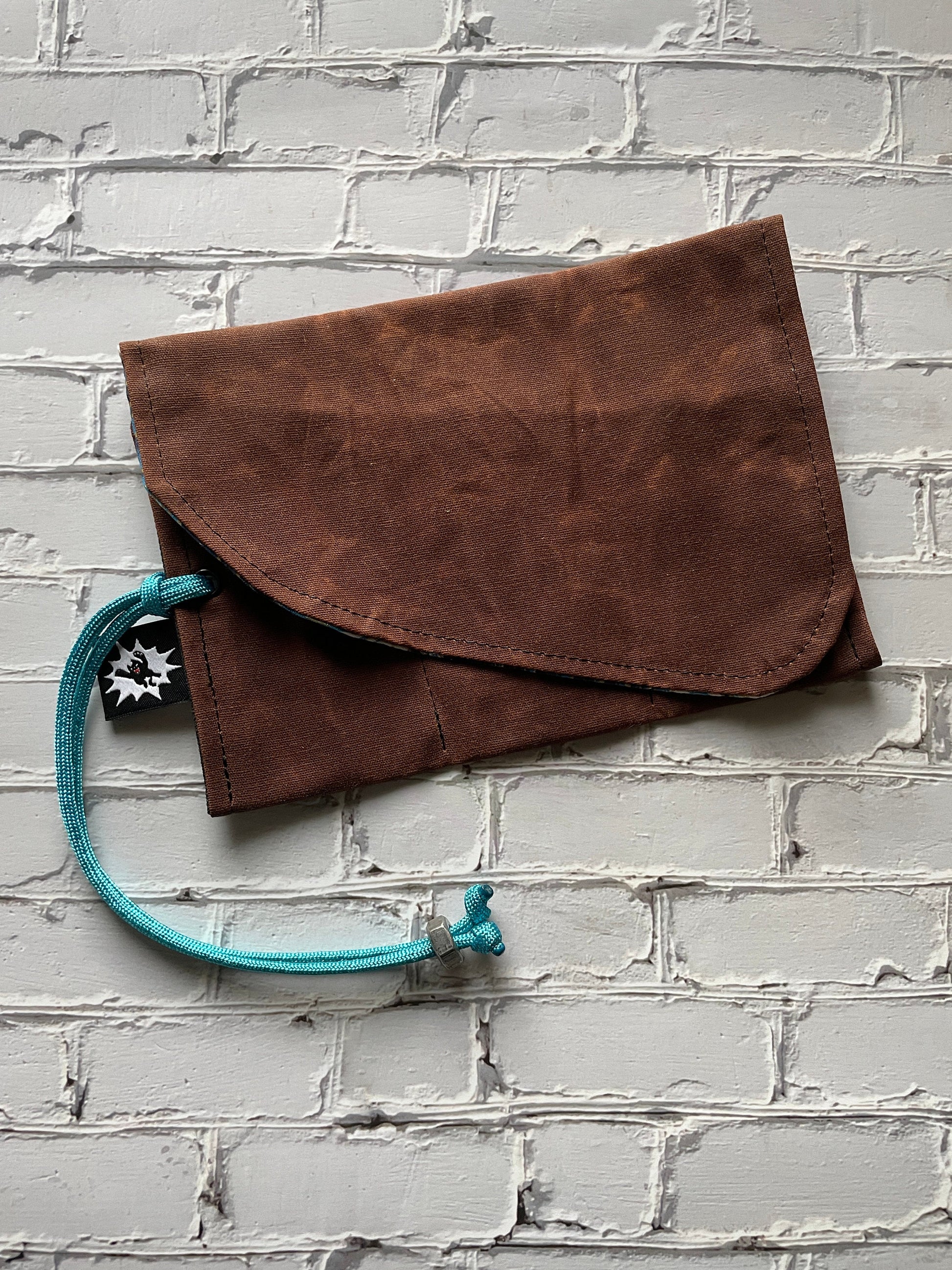 EDC Hank Set | Handkerchief for Every Day Carry |  Gear for EDC Organizer Pouch | Gift Set | Pocket Dump Combo Pack | Seigaiha Wave Blue