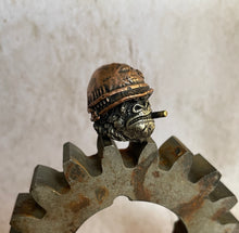 Load image into Gallery viewer, Gorilla EDC Knife Paracord Bead | Brass Paracord Bead | EDC Gear | Everyday Carry | Hank Bead | Large Hole Bead | Black Bronze Cigar Knife
