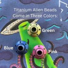 Load image into Gallery viewer, Alien Octopus | Handkerchief for Every Day Carry | EDC Gear | Hank For EDC Organizer Pouch | Paracord | Invasion Abduction Titanium Bead

