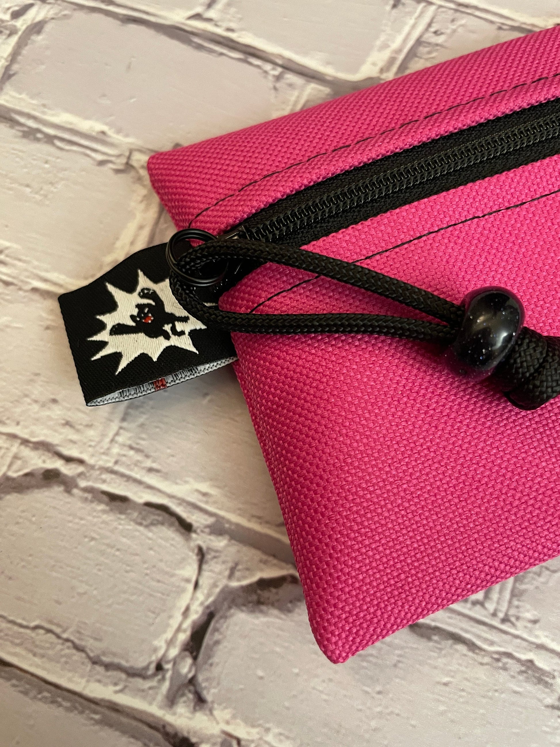 Otter Tex and Velcro Mini Pouch- Pink with Velcro Options