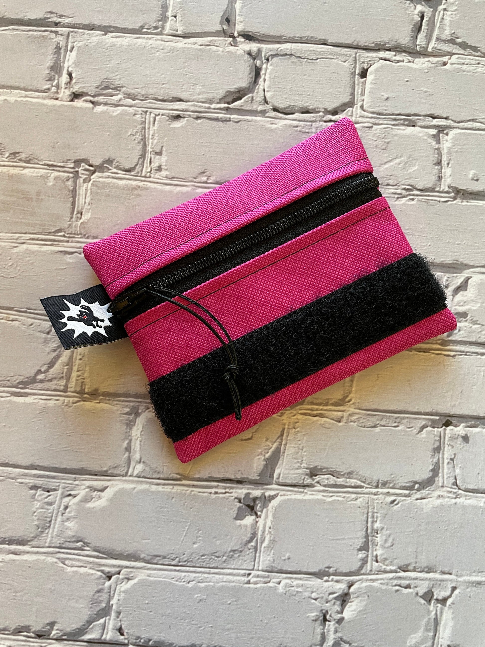 Otter Tex and Velcro Mini Pouch- Pink with Velcro Options